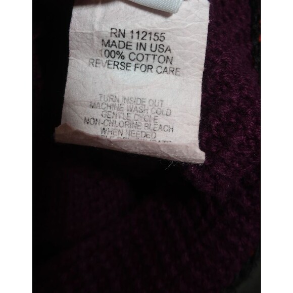 Margaret Winters Art-to-Wear Sweater Colorblock Textured Cotton Multi Artsy L - Picture 6 of 8